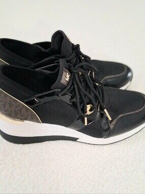 Michael Kors Liv Lace-Up Wedge Sneakers